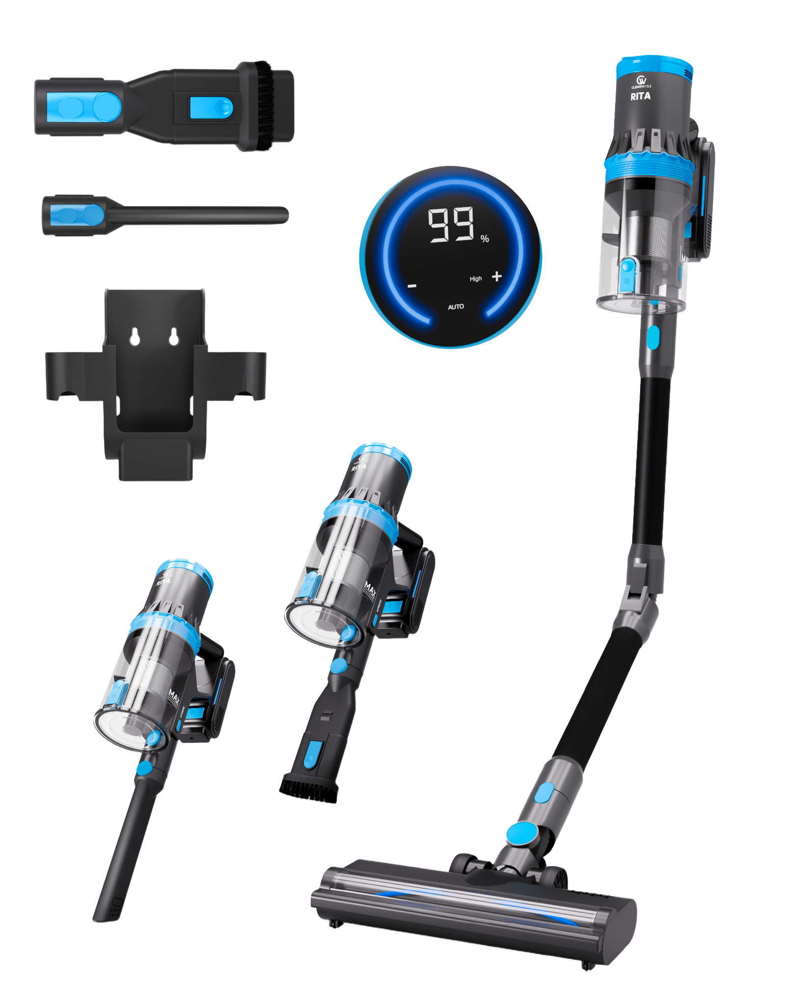 CleanWise Rita Flex Steelstofzuiger