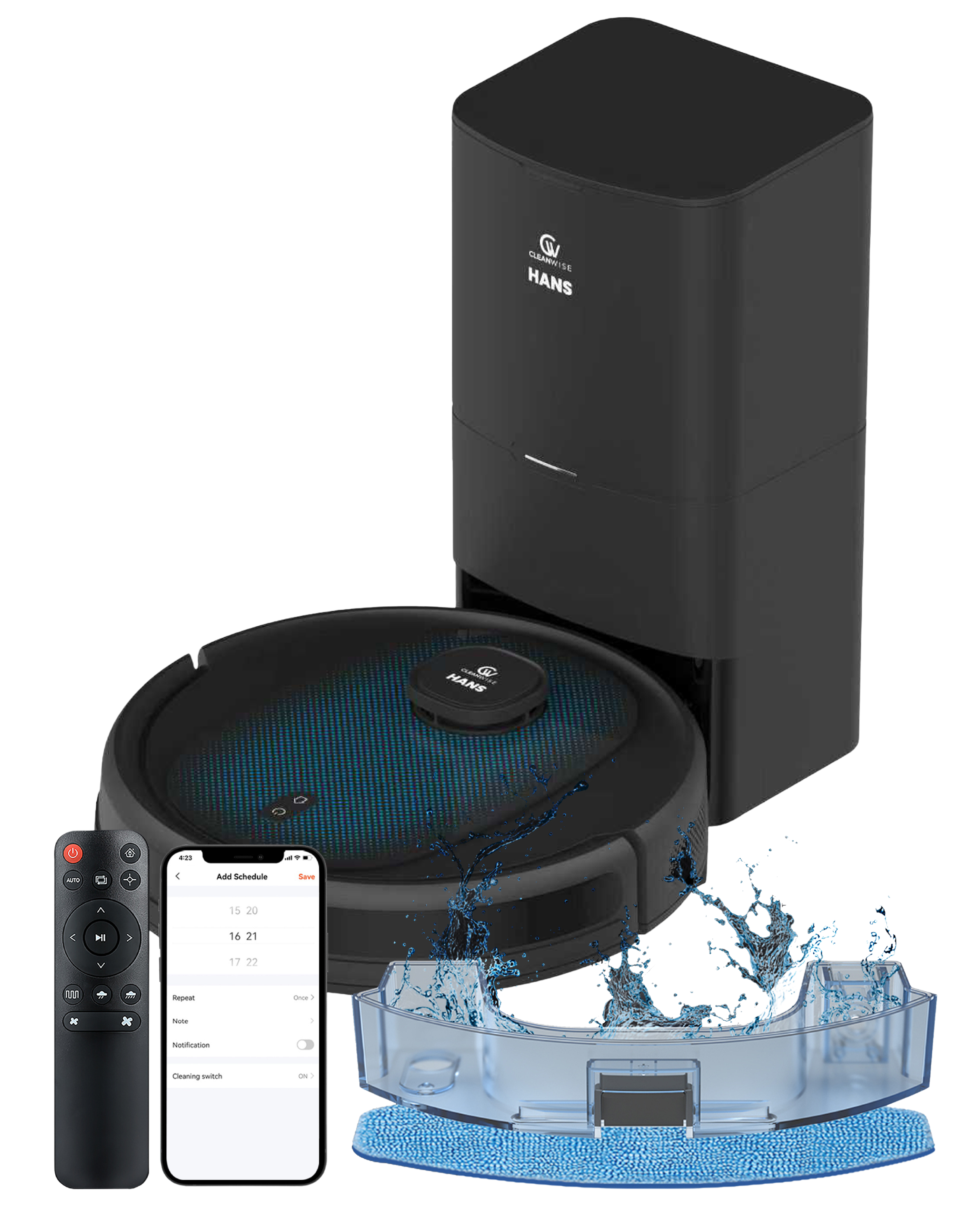 Hans Robotstofzuiger met leegstation