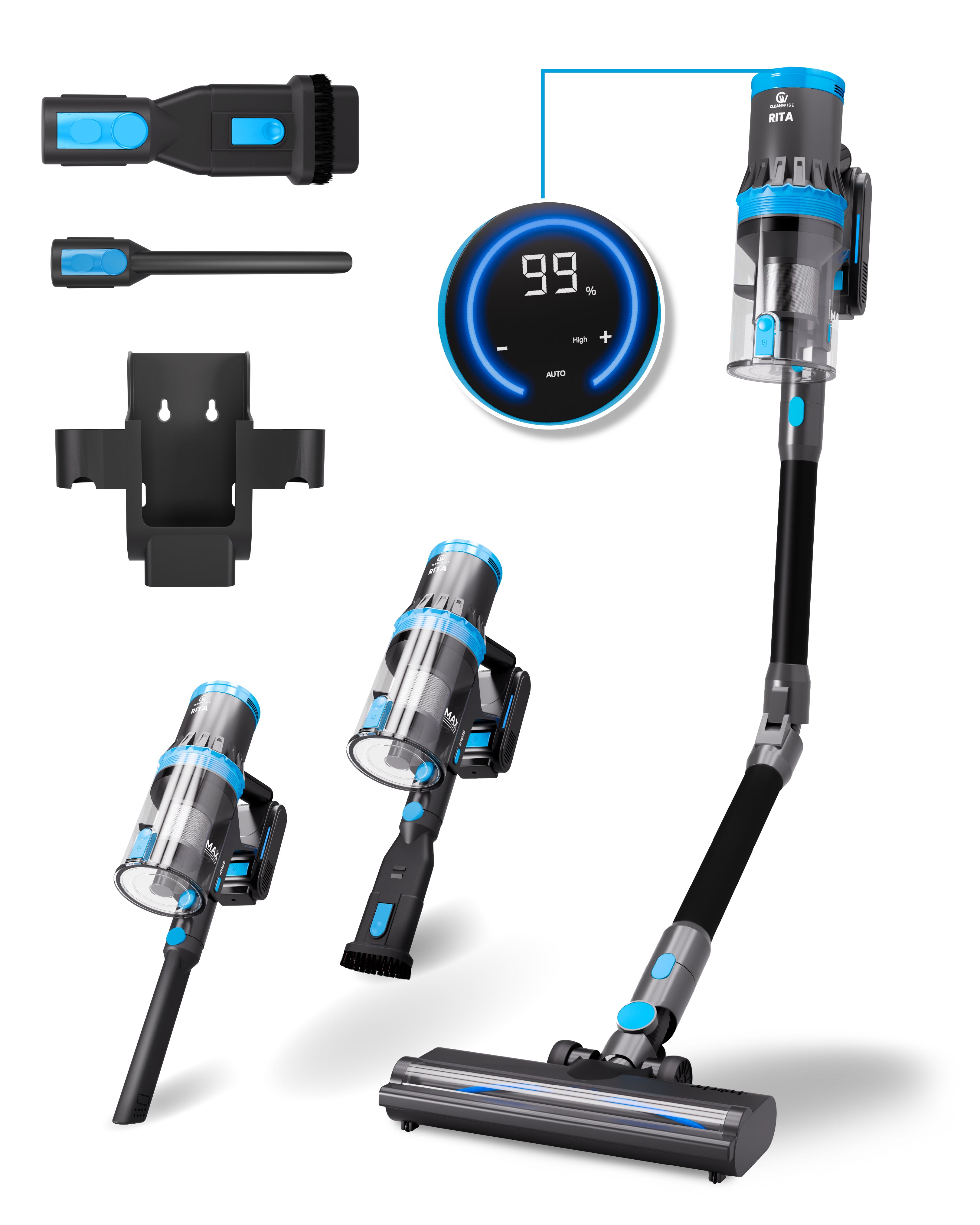 CleanWise Rita Flex Steelstofzuiger