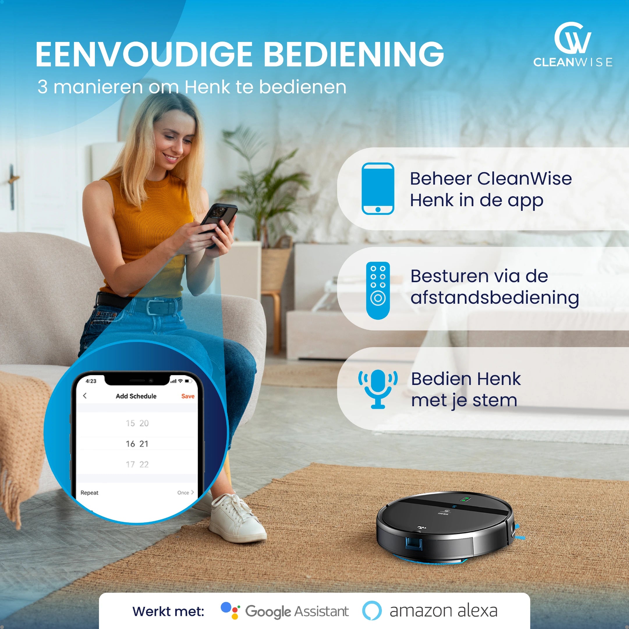 CleanWise Henk Robotstofzuiger
