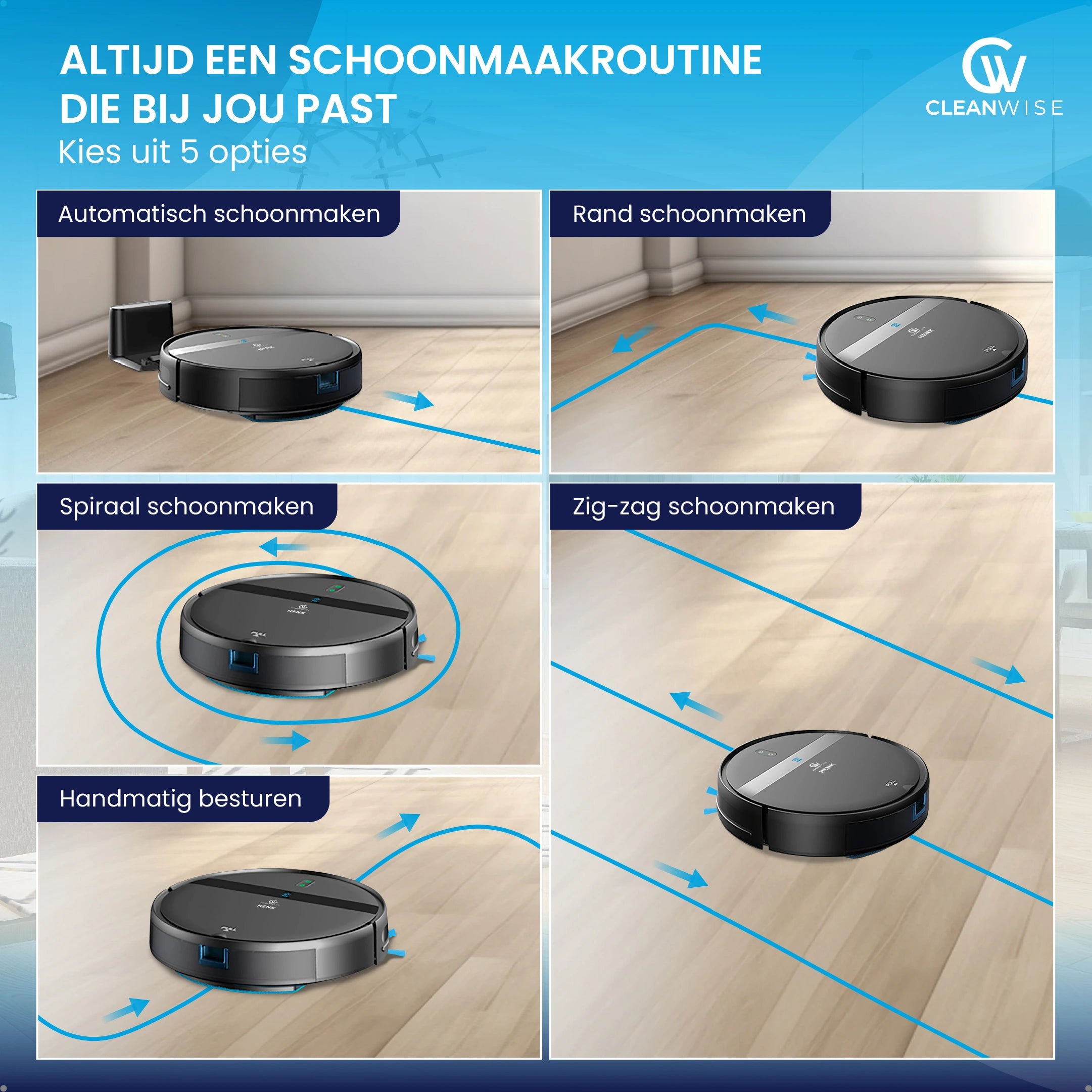 CleanWise Henk Robotstofzuiger