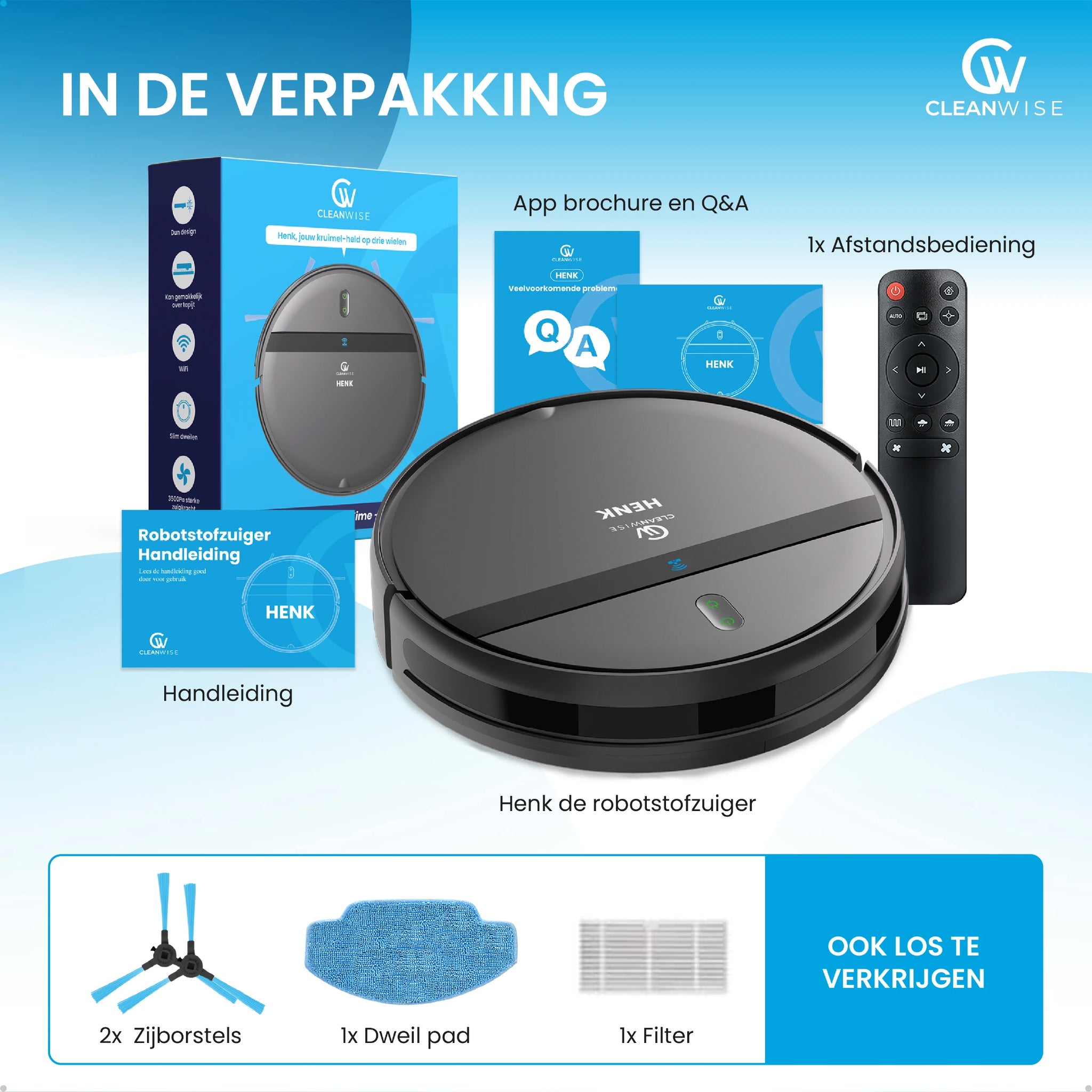 CleanWise Henk Robotstofzuiger