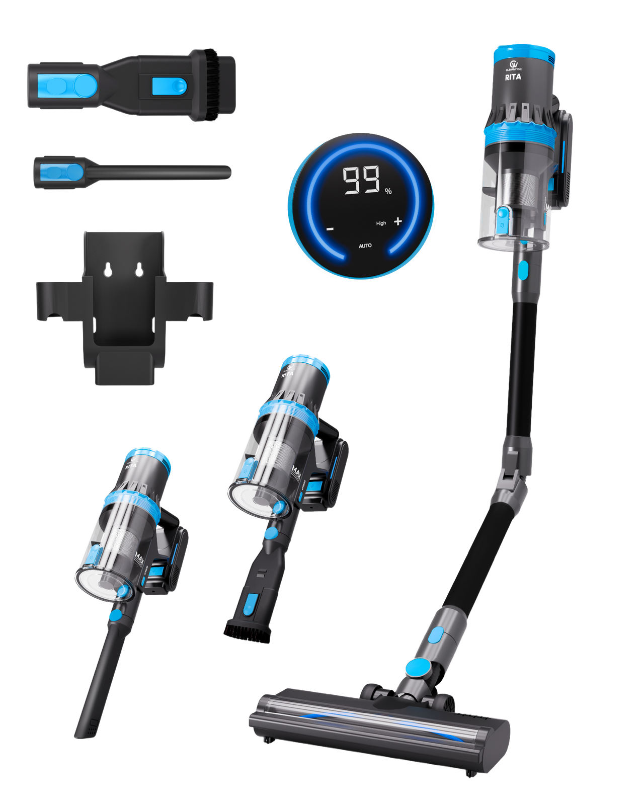 CleanWise Rita Flex Steelstofzuiger