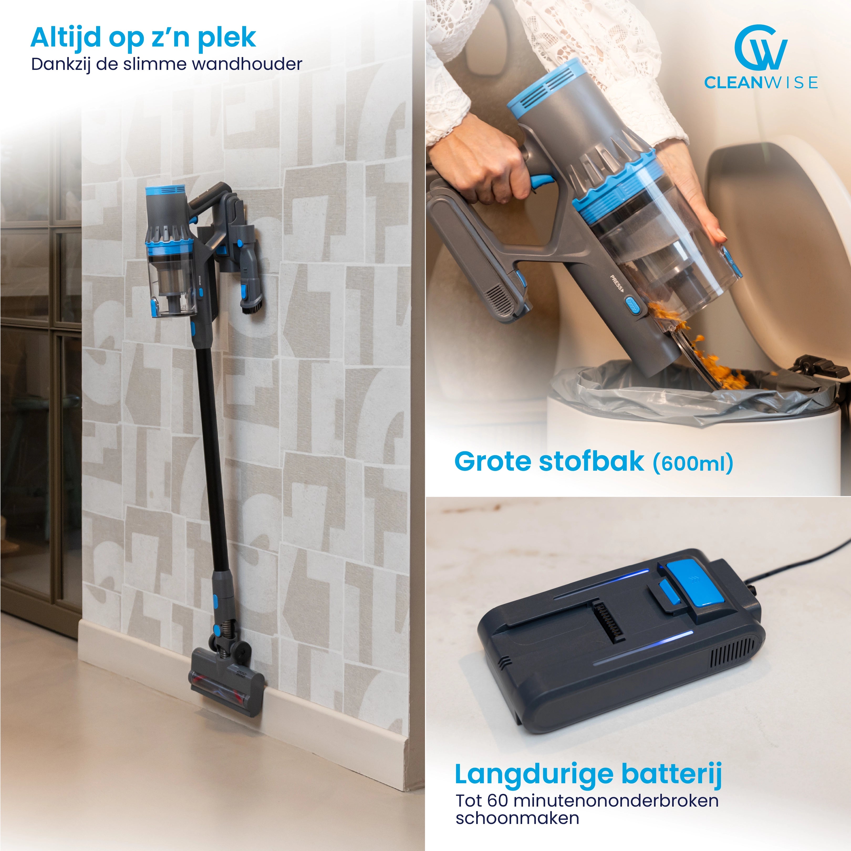 CleanWise Rita Steelstofzuiger